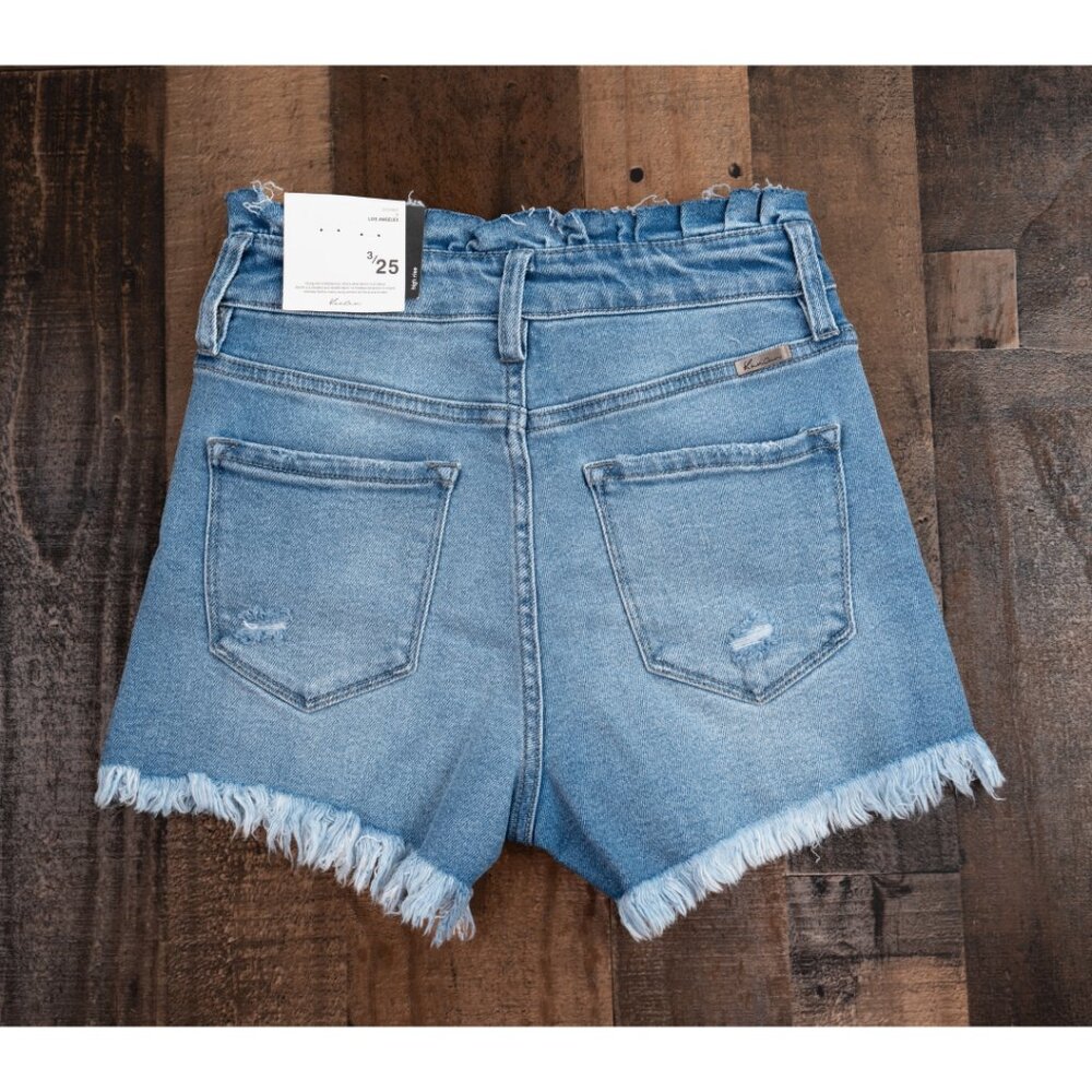 π KanCan High Rise Jean Shorts - Size 3/25 - Picture 8 of 10